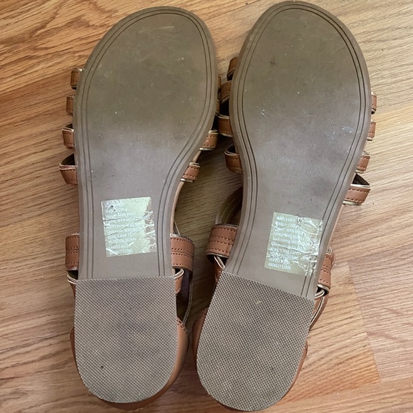 ⭐️3/$25⭐️ SO Tan Leather Gladiator Sandals | Women’s Size 9 - Picture 6 of 6